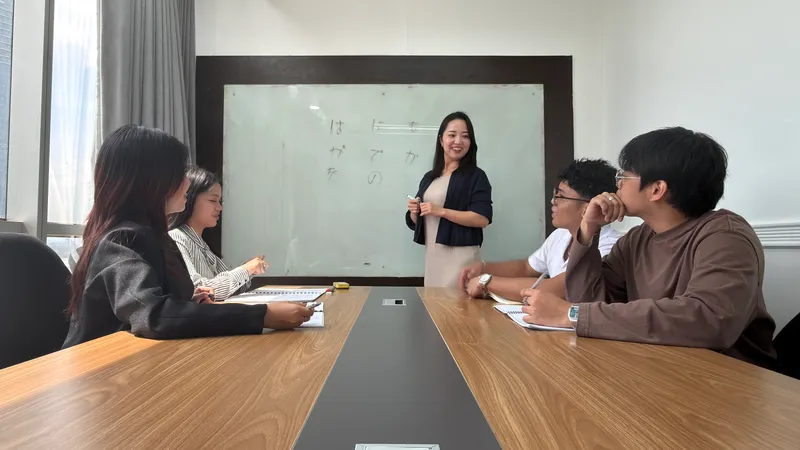 Shoko leading a team training session